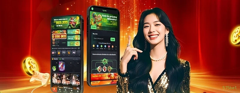 Interface do App 575bet